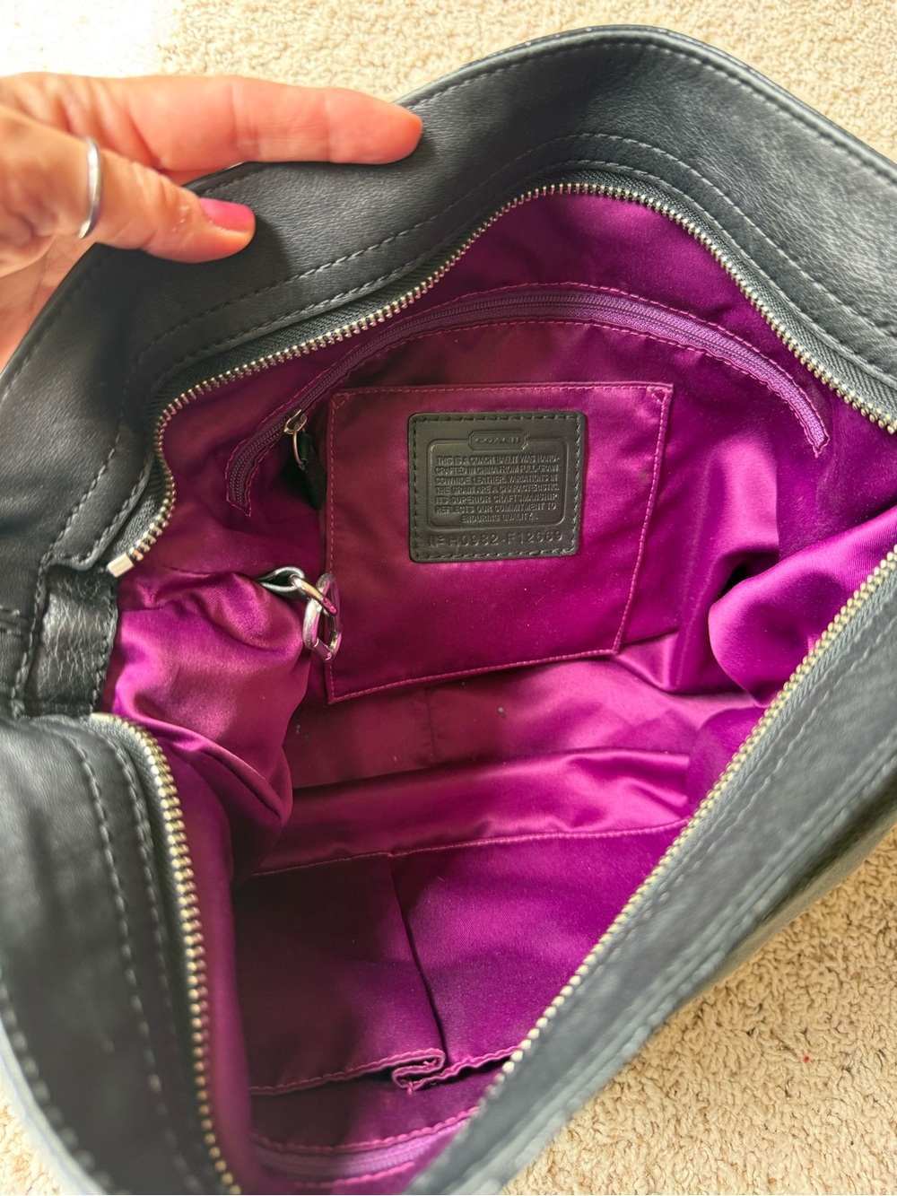 Black COACH purse - Picture 2 of 3